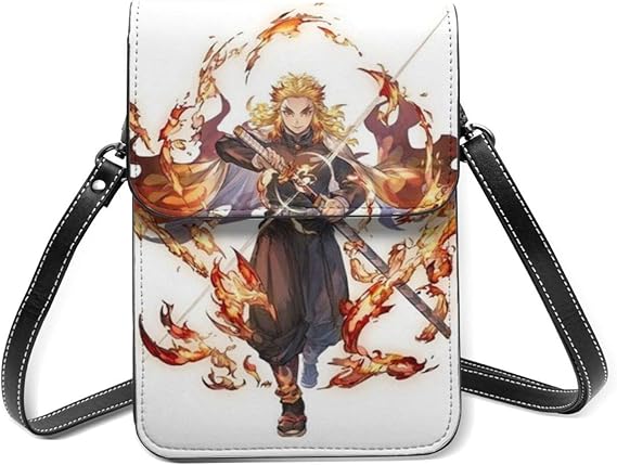 Amazon 煉獄杏寿郎 スマホポーチ ショルダーバッグ ポシェットバッグ スマホ入れ 携帯収納ポーチ 携帯ウォレット 斜めがけ 小銭入れ レディース メンズ 人気 おしゃれ アニメ キャラクター Panmax シューズ バッグ
