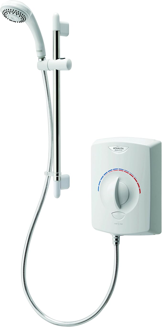 Aqualisa Aquastyle Electric Shower 9.5kW White&Chrome 90mm Single Spray