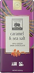 Endangered Species, Dark Chocolate Sea Salt Caramel Bar, 3 oz