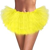 Ammiko Tutu for Women Adults - 5 Layer Tutu Skirts, Tutus for Women Girls, Halloween Tutu Adult, 80s Tulle Skirt Costume
