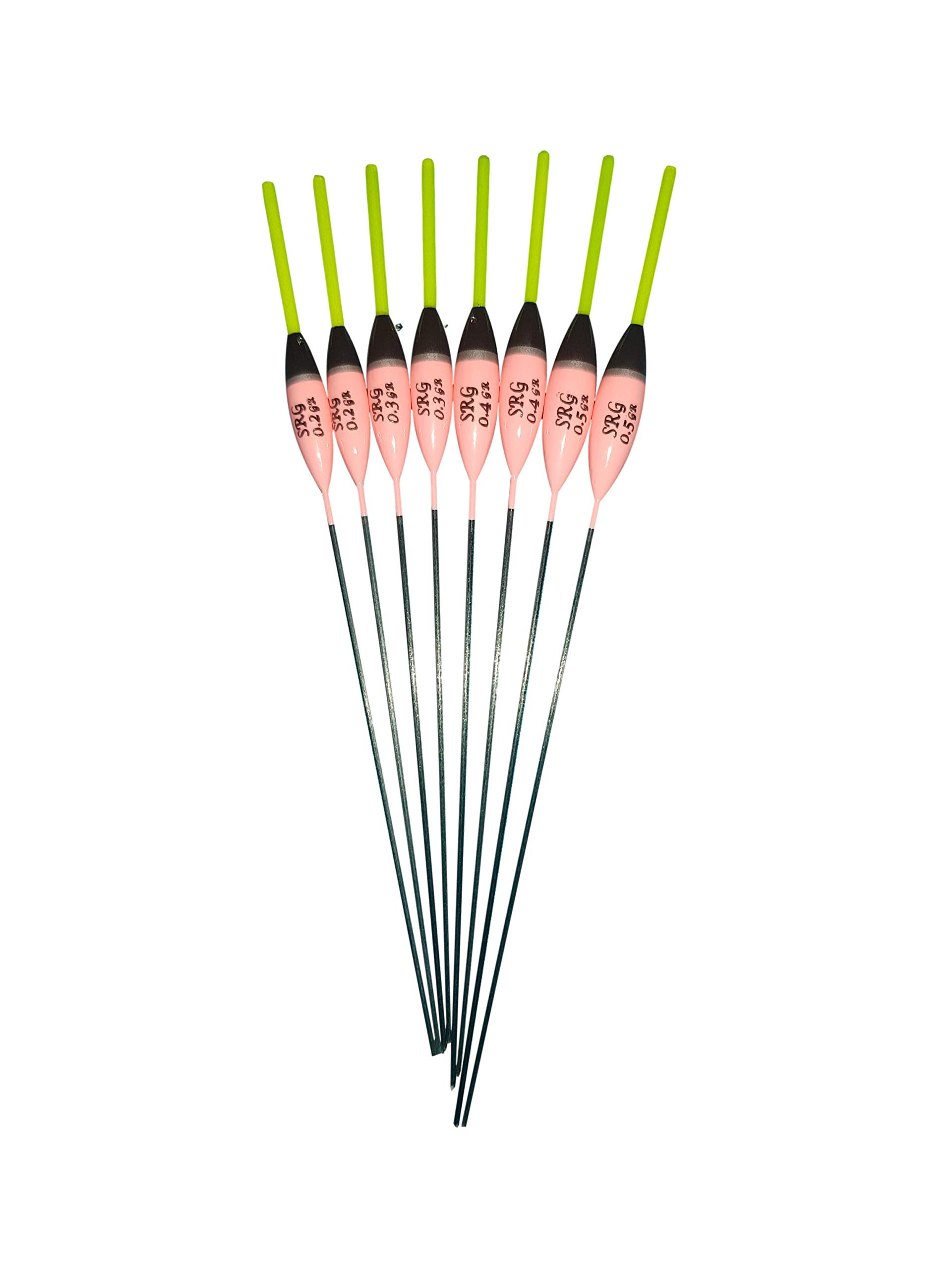 SRG Pole Floats 8 x Assorted Pole Floats (Pack 337Y8)