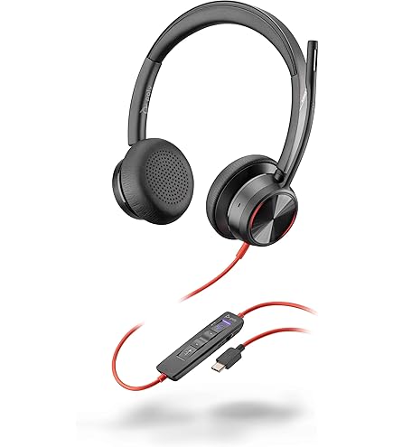 Amazon.com: Poly - Blackwire 8225 Wired Headset with Boom Mic