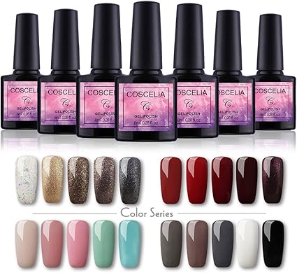 Kit 20 Pc Vernis Gel Semi Permanent Ongle Gel Polish Soak Off Gel Vernis à Ongle Manucure Debutants Gel Uvled Vernis Nail Art Saint Acior