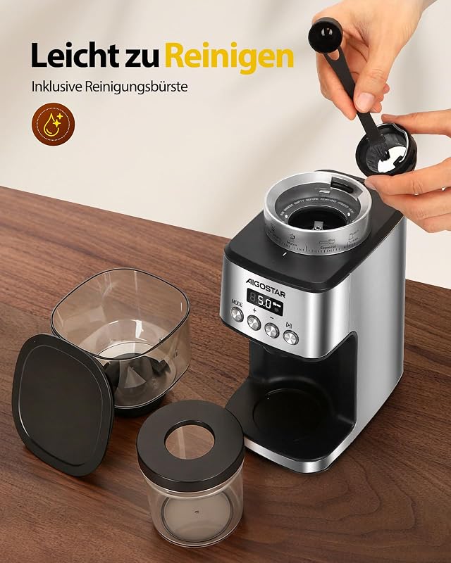 Elektrisch Kaffeemühle für Siebträger, mit 52 Mahleinstellungen