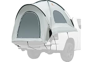 TOPBEE Pickup Truck Tent - 6.5ft Camping Tent Waterproof PU2000mm Double Layer Tent with Sky View Vent and Storage Pockets Portable Truck Bed Tent for Camping