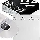 Hudson Hi-Fi Anti-Static Vinyl Record Inner Sleeves - Protective Vinyl Record Inner Sleeve 500 Pack - Protect Your LP Albums 