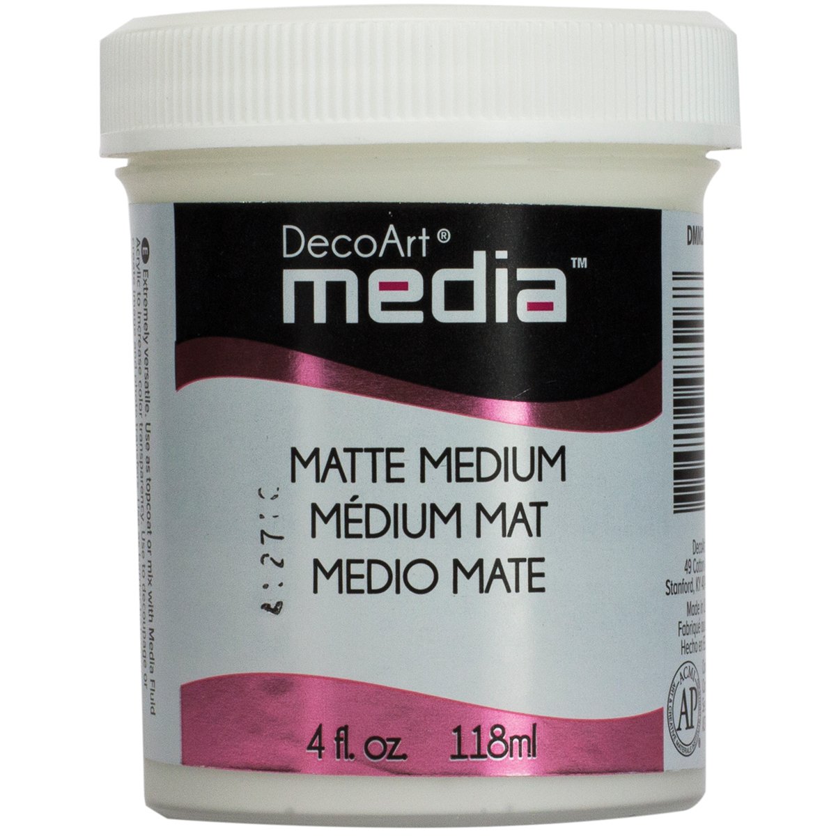 DecoArt Media Paint Finishes, Transparent Matte Medium