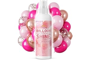 MCTRHG Balloon Shine Spray 8 oz for Latex Balloons, Long-lasting Balloon Spray Shine for Instant Gloss & Vibrant Finish, Perfect for Party Décor, Events, Fragrance-free & Easy Application