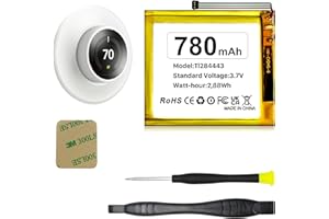 WAVYPO Nest Thermostat Battery, Replacement Battery for Nest Thermostat 3rd Generation, 2rd Generation with Replacement Tool Kit