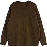 Aelfric Eden Mens Oversized Vintage Knit Sweater Old Money Clothes Fall Outfits Pullover Crewneck Sweaters Unisex