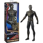 Spider-Man Marvel Titan Hero Series 12-Inch Black and Gold Suit Action Figure Toy, Inspired Movie, for Kids Ages 4 and Up