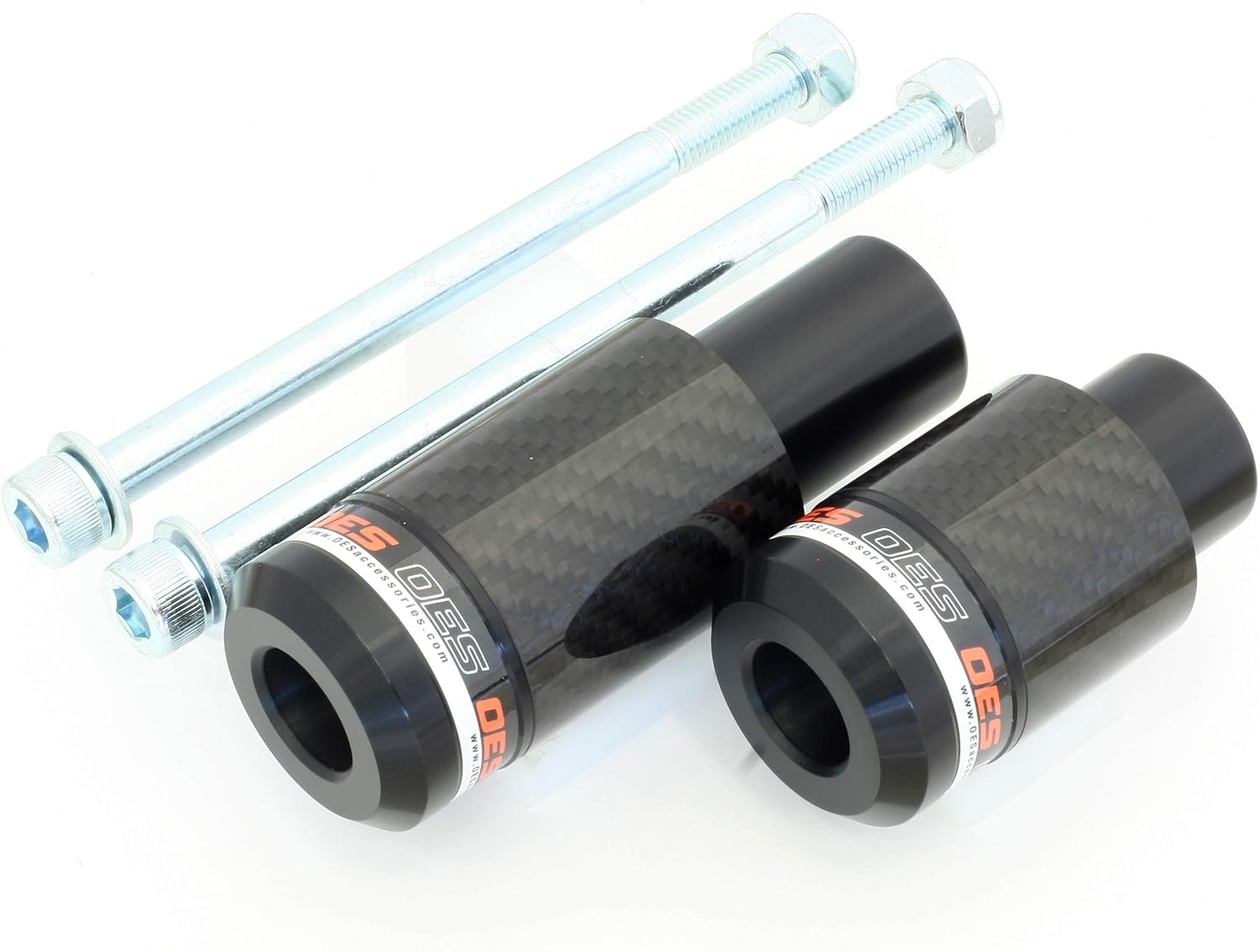 OES Carbon Frame Sliders 2017 2018 2019 Kawasaki Ninja 650 Pair (Orange)