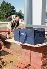 Draper 460mm Heavy Duty Canvas Tool Bag Open Top Storage Polythene Buckle Rope view 2