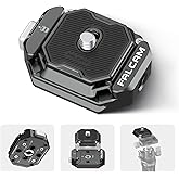 ULANZI F38 Multi-Hole Camera Quick Release Plate Kit, w 1/4" to 3/8" Screw Thread, Quick Release System QR Plate Camera Tripo