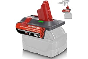 FYBEMAX 3-in-1 Upgrade Adapter for Dyson V8 V7 V6 Battery Replacement, for Milwaukee M18 Battery Converter Work for V6/V7/V8 Animal Absolute Vacuum Cleaner, with Vacuum fixing clips (No screws required)