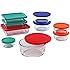 Pyrex Simply Store Glass Rectangular and Round Food Container Set (18-Piece, BPA-free)