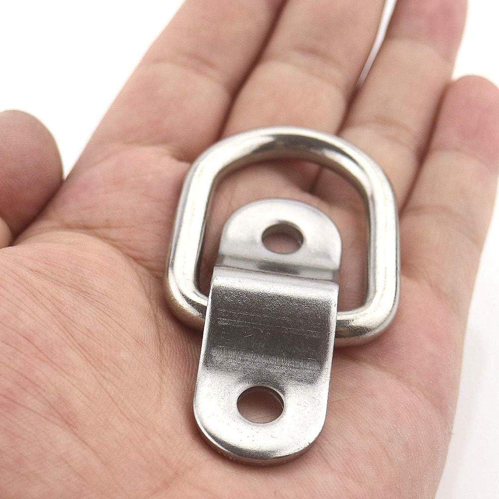BESTZY Lashing Rings, Stainless D Ring Tie Downs Ring Load Cargo ...