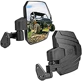 KEMIMOTO Large Side Mirrors A-pillar UTV Mirror Compatible with Polaris Ranger XP 1000/ Ranger Crew XP 1000 2018-2025, Extens