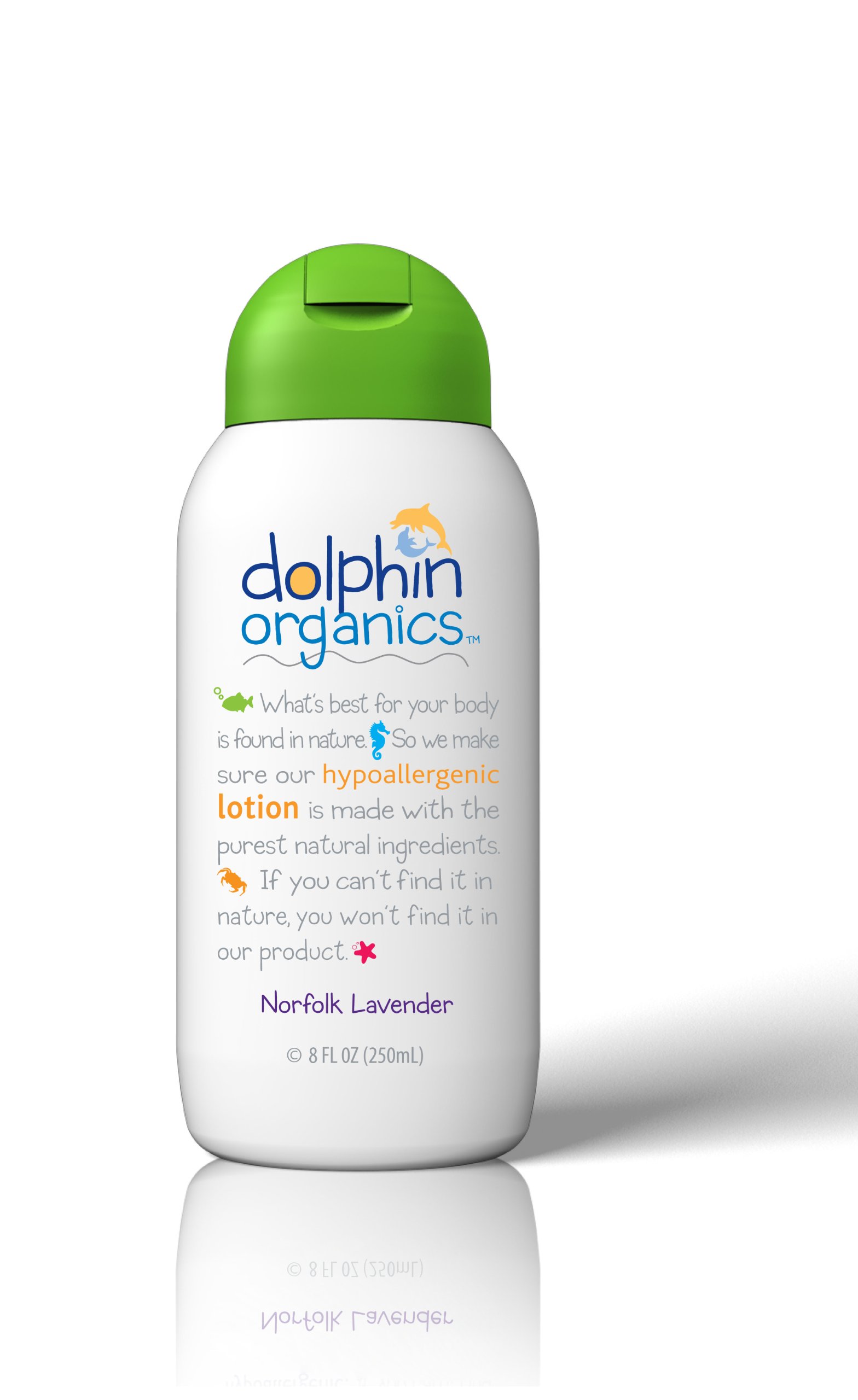 Dolphin Organics Hypoallergenic Fragrance Free Lotion, 8 Fl