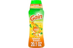 Gain Fireworks Laundry Scent Booster Beads for Washer, Island Fresh, 20.1 oz