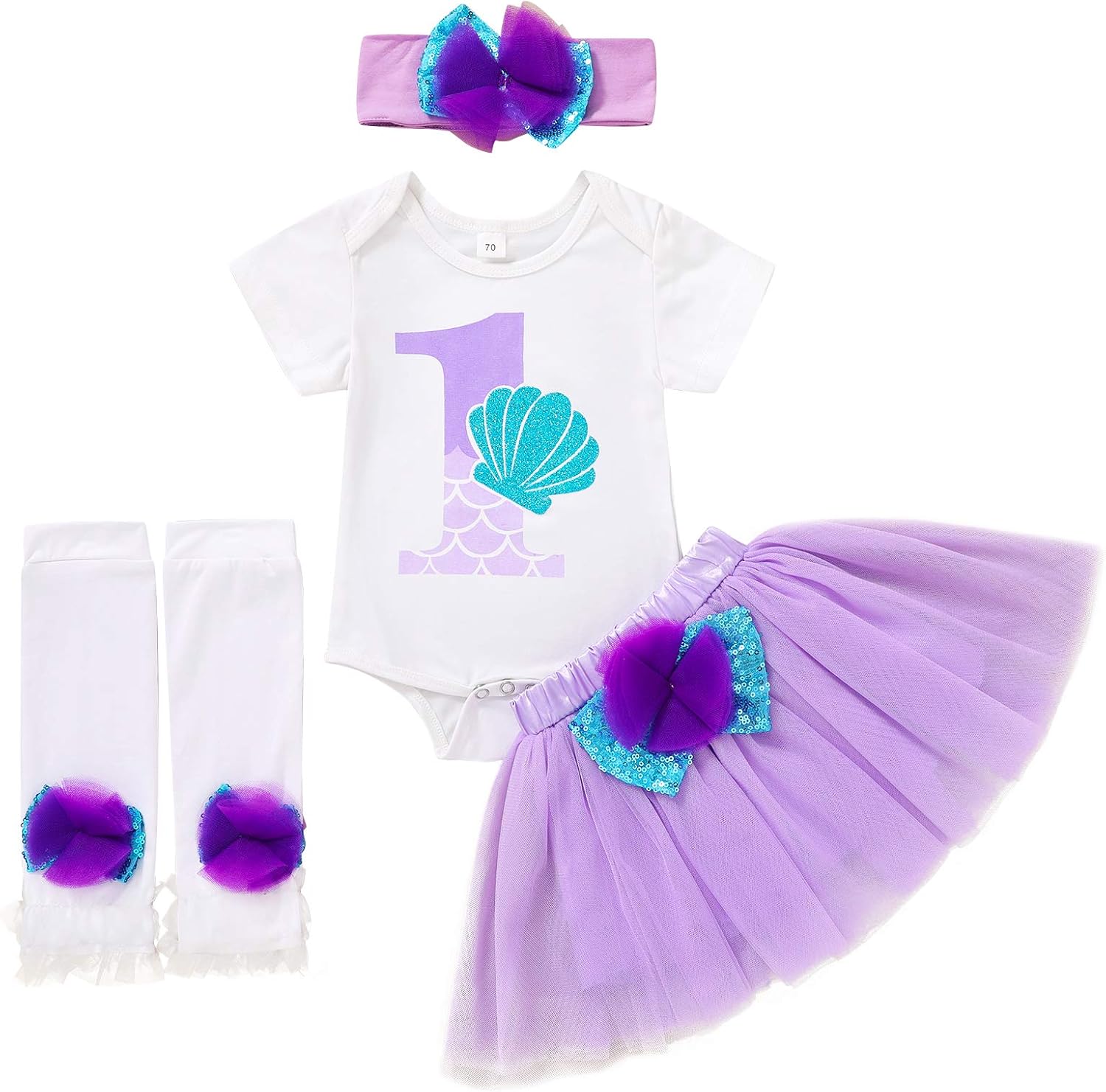 mermaid 1st birthday outfit