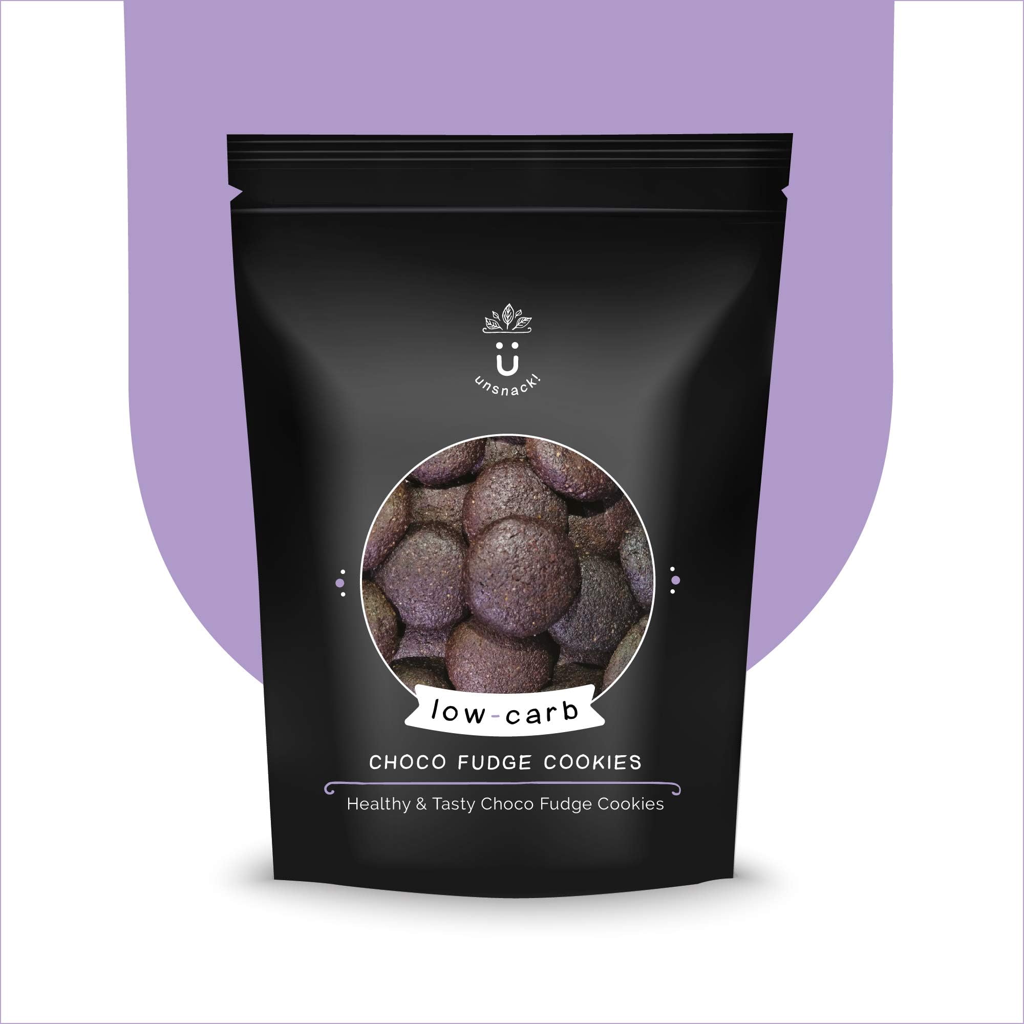 Unsnack - Low Carb Choco Fudge Cookies (500g)