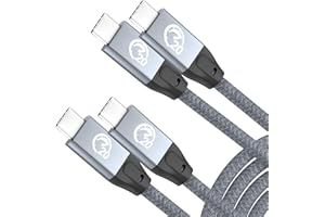 USB C to USB C Cable 100W 1.5FT(2 Pack),UseBean USB 3.2 Gen 2X2 20Gbps Data Transfer Type-C Cable PD Fast Charging,4K Video M