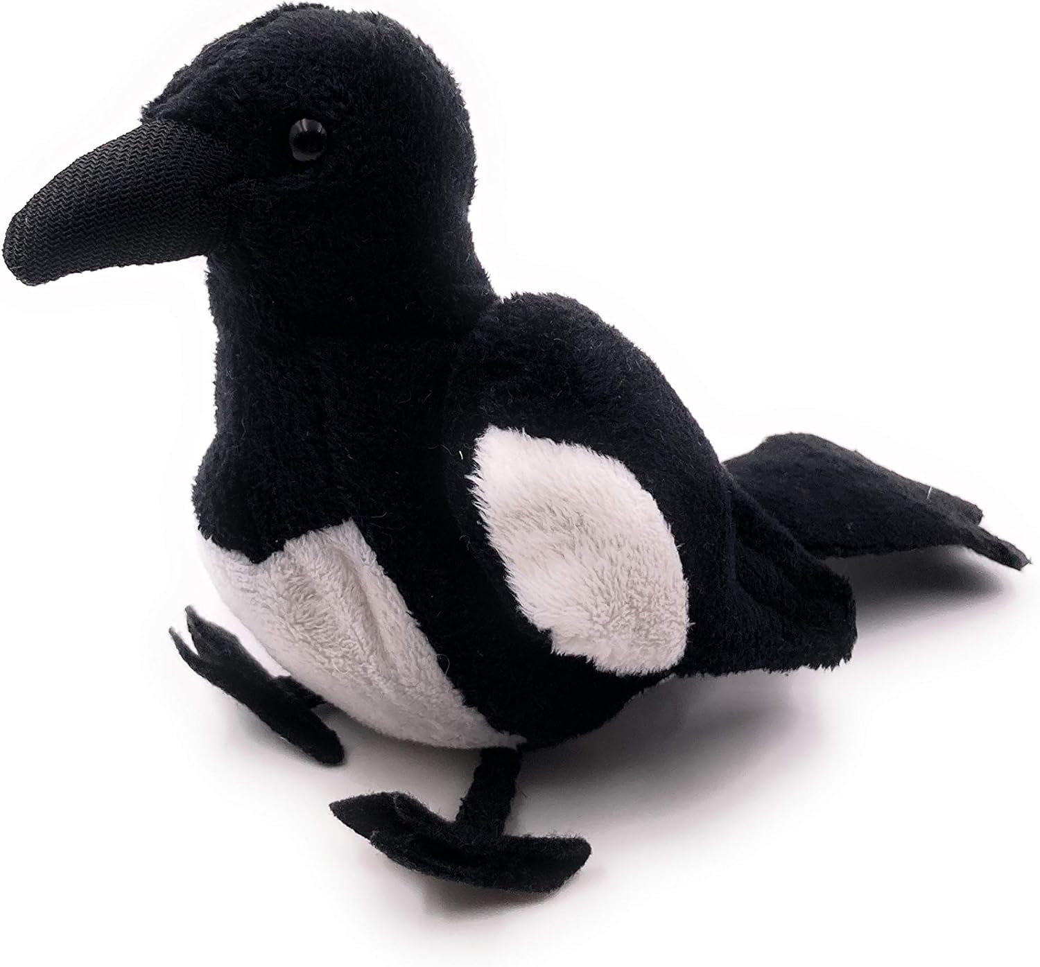 Onwomania Plüschtier Stofftier Kuscheltier Vogel Rabe Rabenvogel Elster