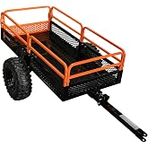 Impact Implements&reg; 1500lb ATV/UTV/Tractor Cargo Trailer with Steel Floor | Heavy duty hauling. Steel floor - no rubber mats. Aggressive all-season tires. Original design from USA agricultural company.
