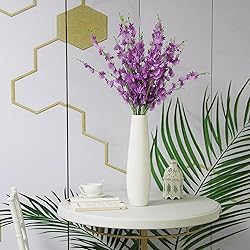 WELMATCH Light Purple Artificial Orchids Faux