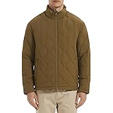 Orolay Men's Lightweight Quilted Bomber Jackets Full Zip Winter Down Coat Water Repellent Casual Outerwear