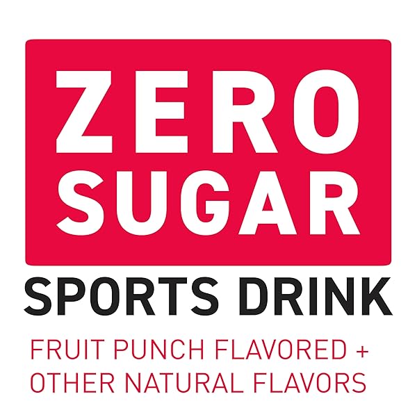 POWERADE ZERO FRUIT PUNCH, 20 FL OZ, 8 PACK