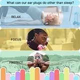 HouChanges 5 Pairs Soft Silicone Ear Plugs for Sleep Multicoloured view 5