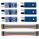 WWZMDiB 6Pcs IR Infrared Sensor 3-Wire Reflective Photoelectric Module for Arduino