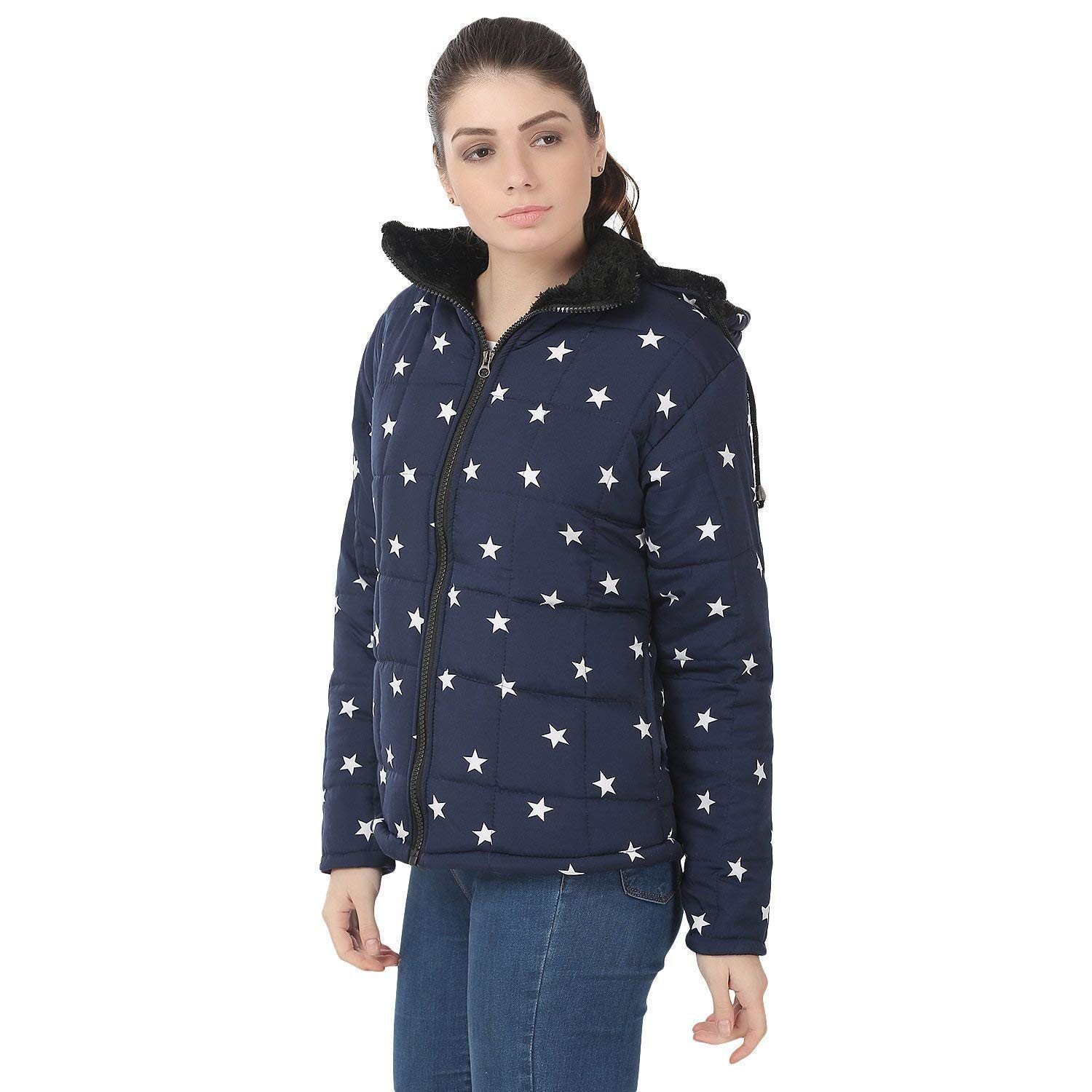 my swag women's full sleeve quilted jacket