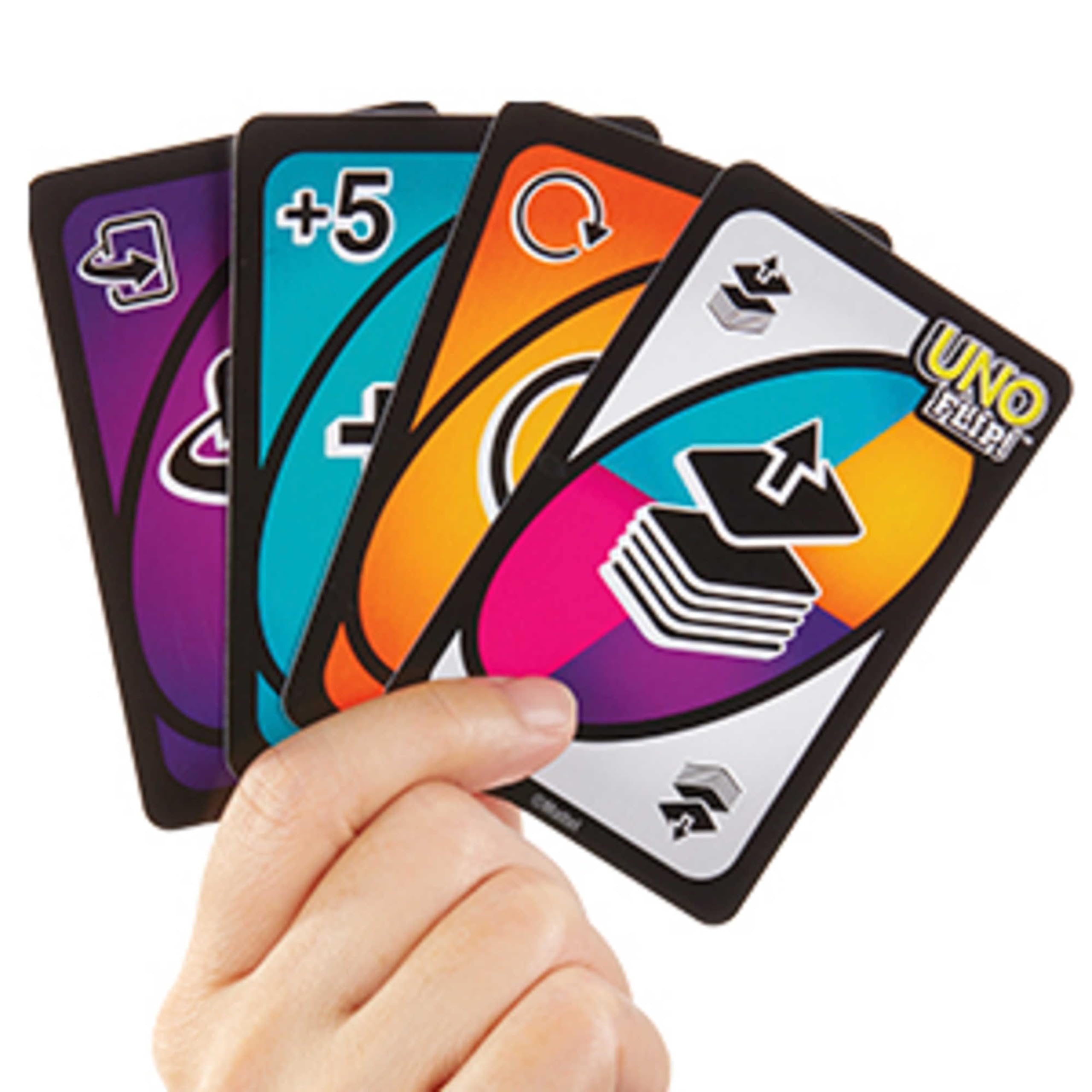 Mattel Games - UNO FLIP! Kartenspiel mit beidseitig bedruckten Karten, neuem Twist und spezieller FLIP-Karte, 2 - 10 Spieler ab 7 Jahren, GDR44 3