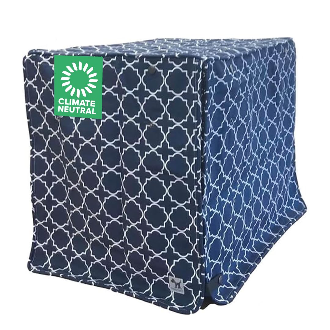 Romeo & Juliet 24-inch Dog Crate Cover, Molly Mutt Small Kennel Cover Measures 24” x 18” x 21”, Two Panel Doors Roll Up, Made from Machine-Washable 100% Cotton that is Durable, Breathable & Pre-shrunk