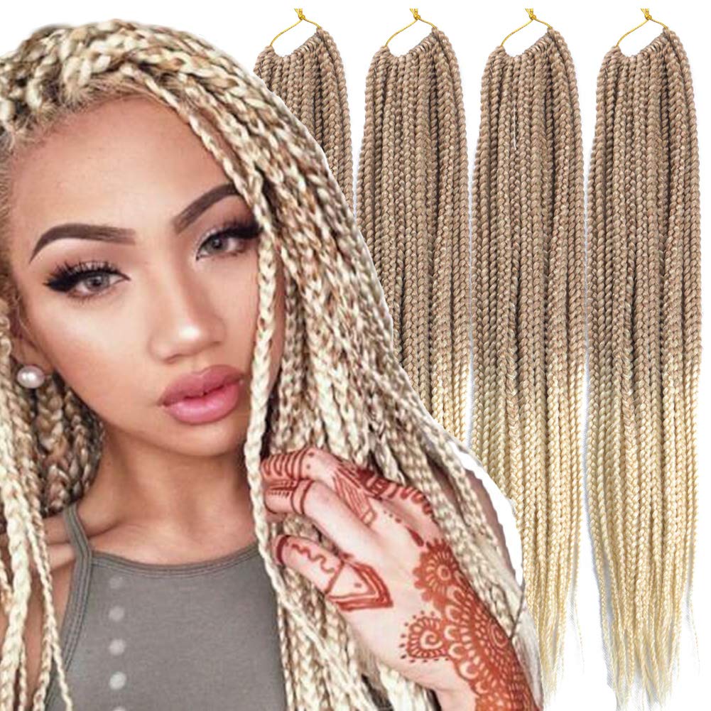 Amazon Com 6 Packs Lot 14 18 24 30 Inch 1cm 20 Strands Pack Thin 3x Box Braid Crochet Hair Extensionin Diameter 3x Synthetic Braid Hair Extensions Crochet Braids Hair Color 18inch T27 613 Beauty 6 packs lot 14 18 24 30 inch 1cm 20 strands pack thin 3x box braid crochet hair extensionin diameter 3x synthetic braid hair extensions crochet