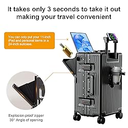 AIWEINY Zipperless Luggage, 22x14x9 Aviation