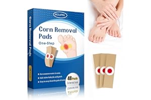 MQUPIN 48 Count Corn Removal Pads for Feet and Toe, Corn Feet Remover for Extra Strength, Callous Remover