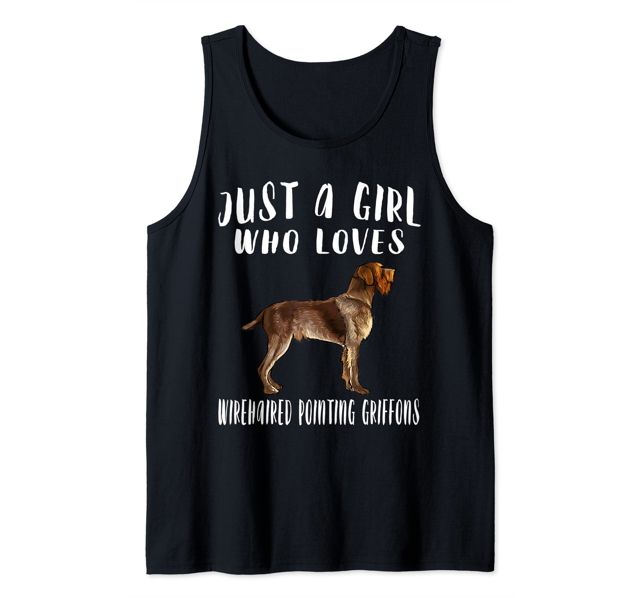 Im Just A Girl Who Loves Wirehaired Pointing Griffons Dog Tank Top