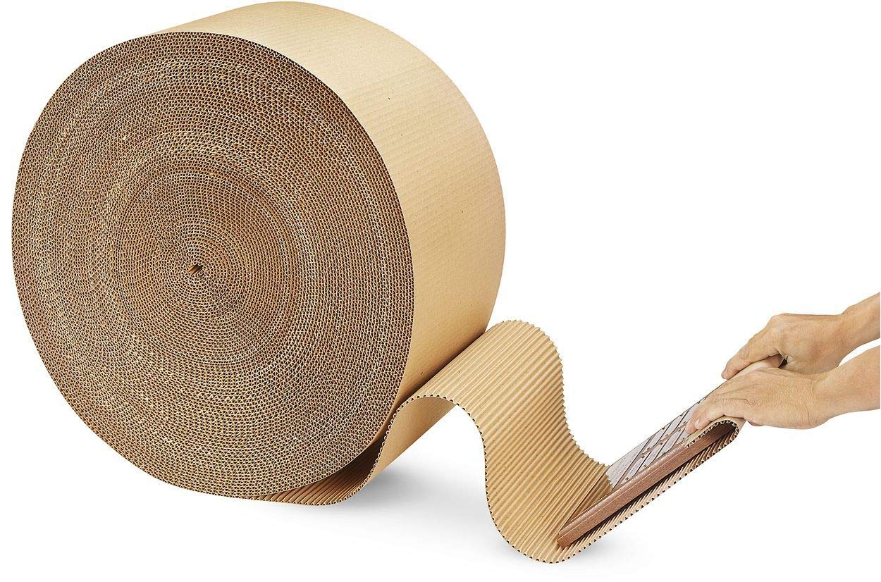 450MM x 75M Strong Corrugated Cardboard Paper Rolls *** Next Day UK