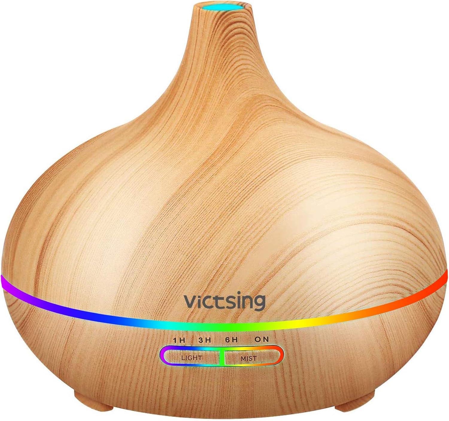 VicTsing Essential Oil Diffuser, 300ml Oil Diffuser with 7 Color Lights and 4 Timer, Aromatherapy Diffuser with Auto Shut-off Function, Cool Mist Humidifier BPA-Free for Bedroom Home: Home & Kitchen