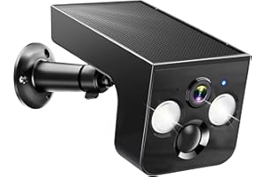 PM POPMAKE Solar Security Cameras Wireless Outdoor 2K Battery Powered AI Motion Detection 2-Way Talk Color Night Vision WiFi Waterproof SD/Cloud Storage Non-Stop Solar Panel Camera Outdoor Wireless