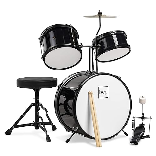 Best Choice Products Kids Drum Set 3-Piece Beginner Drum Set