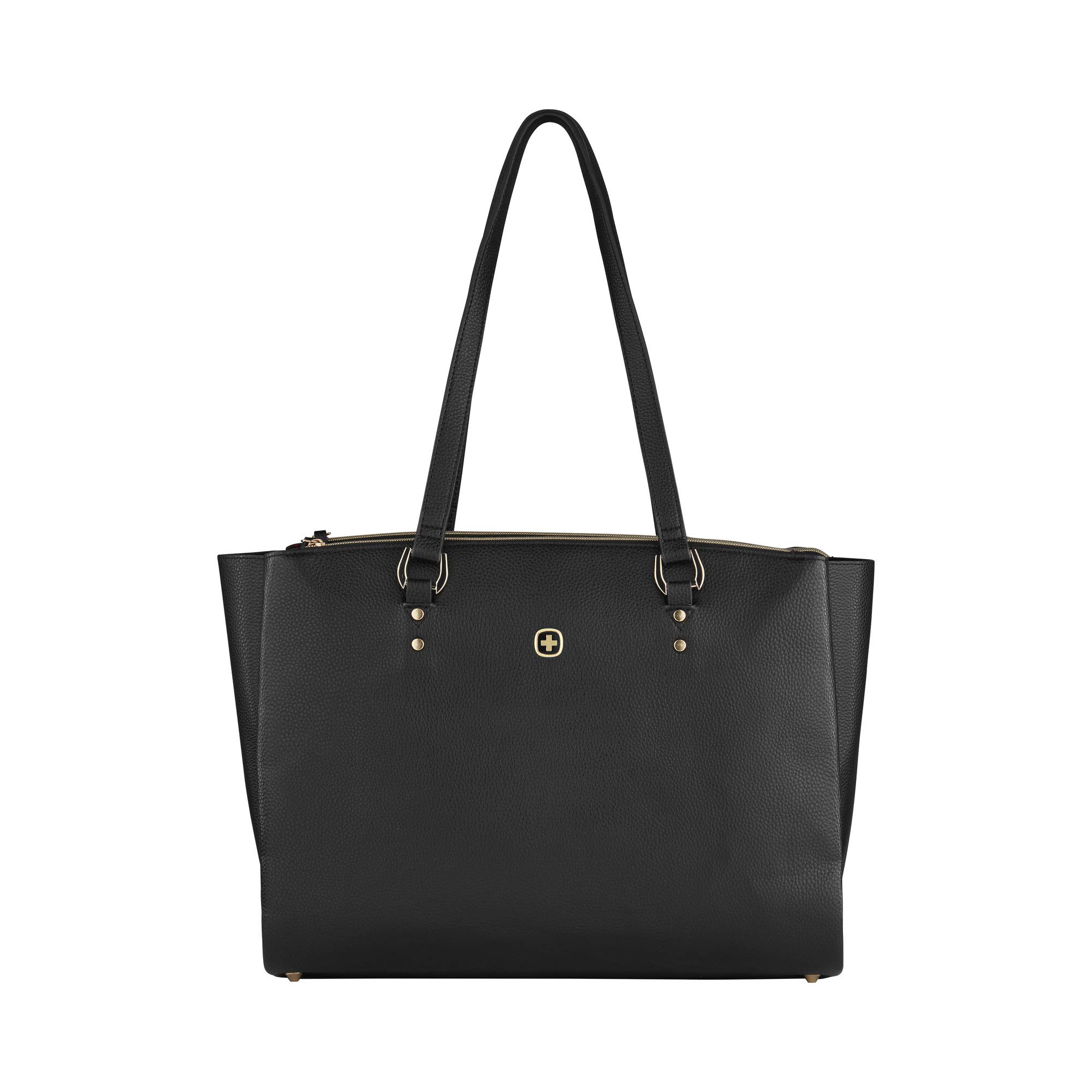 Wenger 606495 Rosalyn 14" Women's Business Tote Bag, Padded Laptop Compartment with Inner Zippered Pockets in Black (20 litres), 38 cm