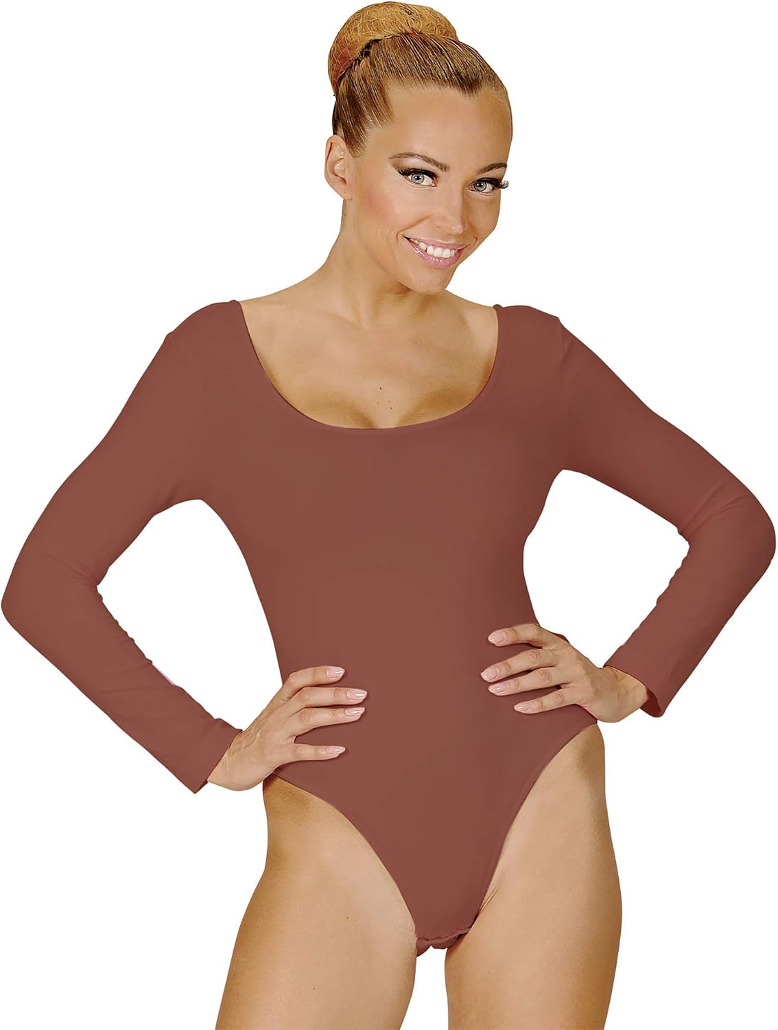 Widmann BEIGE BODY MEDIUM AND LARGE FOR FANCY DRESS COSTUME, Skin-coloured, M-L