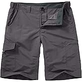 Hiking Shorts for Men Cargo Casual Quick Dry Lightweight Stretch Waist Outdoor Fishing Travel Shorts