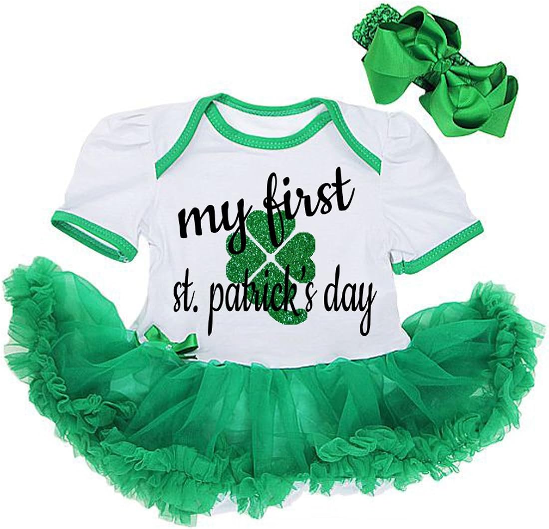 baby girl first st patrick's day outfit