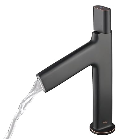Kraus Ino Basin Single Handle Bathroom Faucet With Custom Laminar